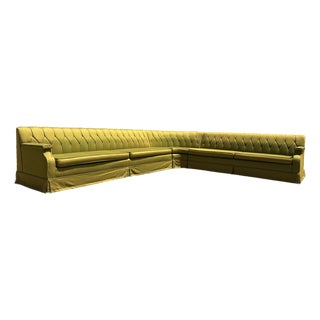 Mid Century Olive Sectional For Sale
