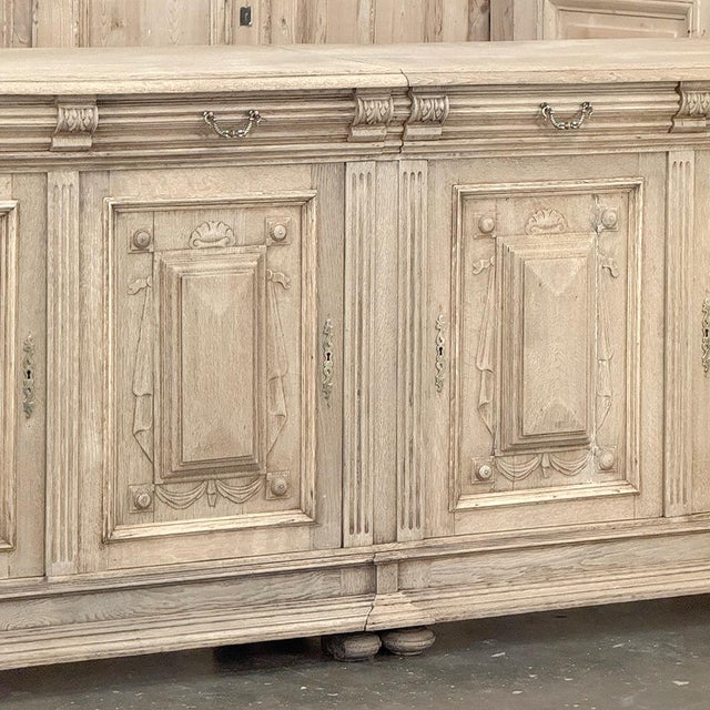 19th Century Louis XIV Style Stripped Oak Buffet For Sale In Dallas - Image 6 of 18