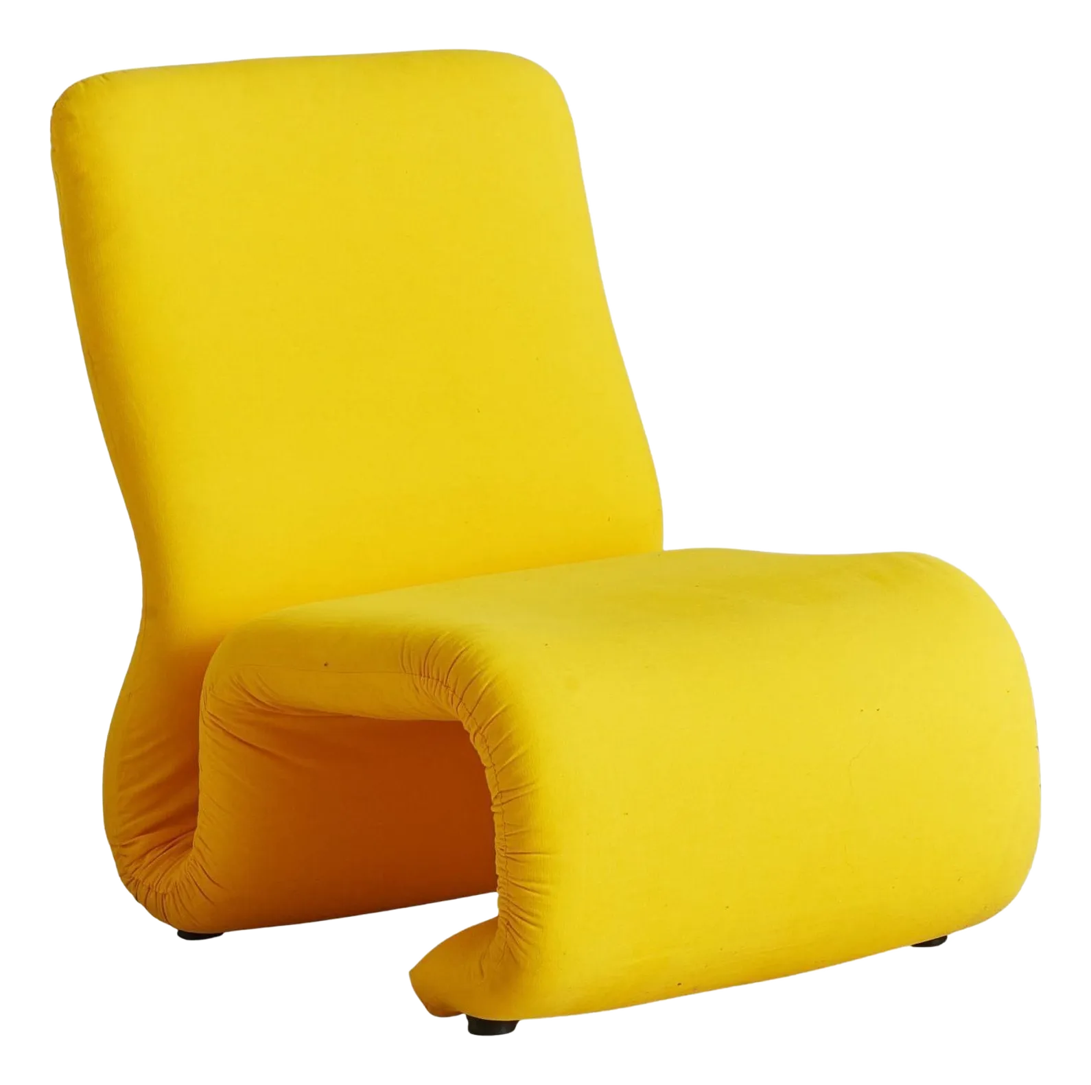 Swedish 'Etcetera' Lounge Chair in Original Yellow Upholstery by