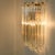 Venini Triedroglass Tree Tears Clear Gold Glass Brass Sconce from Venini, 1970s For Sale - Image 4 of 17