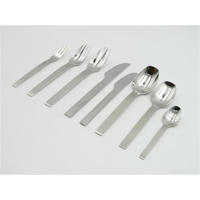 Stainless Steel Cutlery Set for 6 People by Rosenthal, Model Titan, 1960s, Set of 48 For Sale - Image 11 of 16