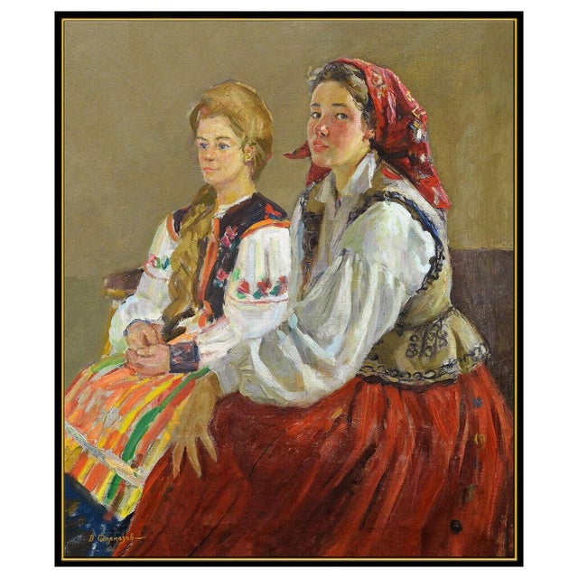 Realism 1950s The Two, Valerian Formozov For Sale - Image 3 of 6
