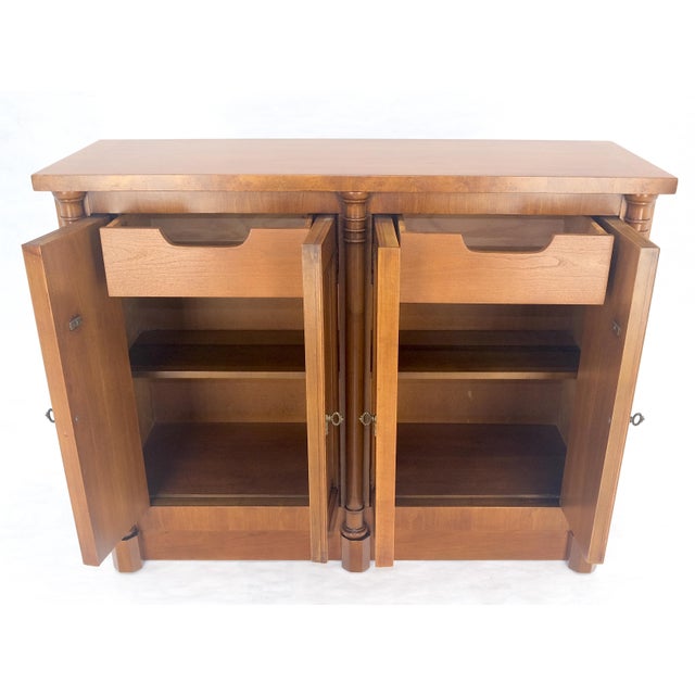 Two Drawers Two Draws Empire Revival Server Credenza Sideboard Cabinet MINT For Sale - Image 17 of 18