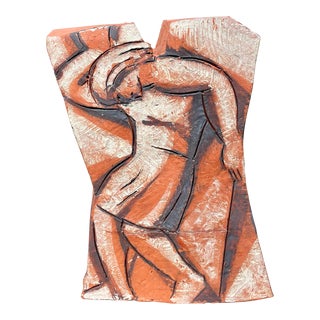 Four-Sided Figural Terracotta Sculpture For Sale