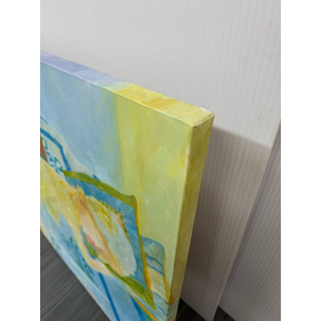 Textile Philip Dizick "Reclining Model" Original Painting For Sale - Image 7 of 12