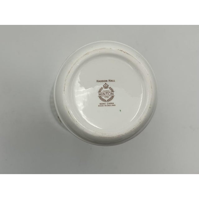 Minton Glass Vase in Haddon Hall Decorum, 1950s For Sale - Image 3 of 4