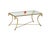 Jean-charles moreux for maison ramsay, in the style of. Rectangular coffee table in gilt iron standing on four curved legs...