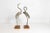 Wood Monumental Pair of Silvered Crane Sculptures on Wooden Plinth Bases | 20th Century For Sale - Image 7 of 13