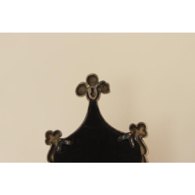 Vintage Italian Brass Sconces with Mirror, Set of 2 For Sale - Image 9 of 13