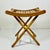Mid-Century Modern Boho Chic Americana Pine Folding Stool For Sale - Image 4 of 14