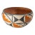 20th Century Southwest Native American Indian Acoma Polychrome Pottery Bowl For Sale