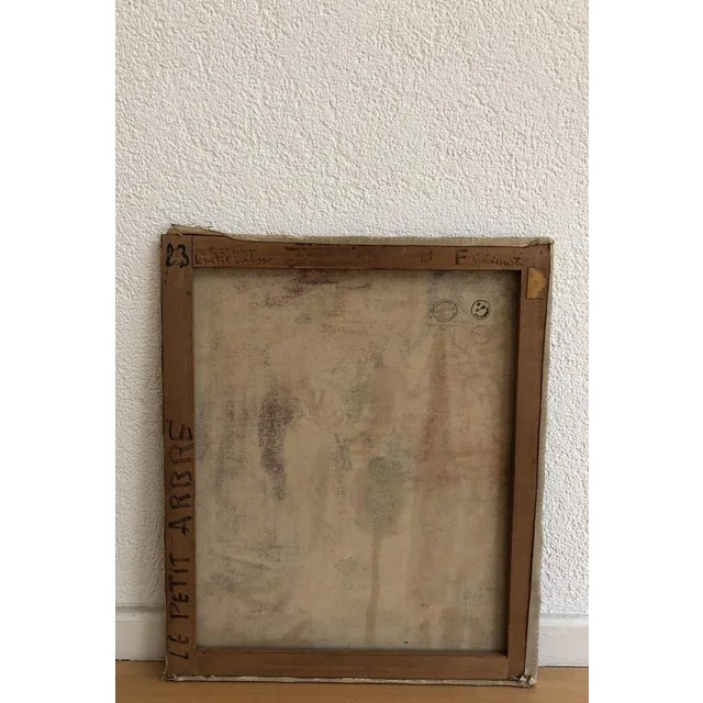 Jean-Jacques Abieniste, Le petit arbre, 1946, Oil on Canvas For Sale - Image 7 of 10