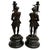 19th Century French Antique Spelter Figural Candlesticks – Pair of Renaissance Troubadour Warriors For Sale - Image 4 of 9