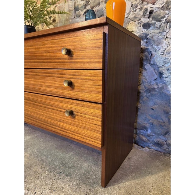 Brown Mid-Century Modernist Danish Teak Chest of Drawers from Meredew, 1960s For Sale - Image 8 of 18