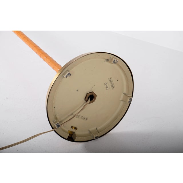 Brass & Leather Floor Lamps, Sweden, 1950s, Set of 2 For Sale - Image 6 of 11