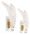Italian Foglio Wall Lamps in Murano Glass, 1980s, Set of 2 For Sale