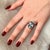 Natural Solitaire Blue Topaz Ring 6.5 14k W Gold 19.58 Cts Certified For Sale - Image 11 of 18