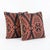 Mid-Century Modern Modern Kilim Pillow Cover 16'' X 16'' - Set of Two For Sale - Image 3 of 4