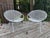 Tempestini Oversized Radar Chairs Powder Coated White - A Pair For Sale In Atlanta - Image 6 of 8