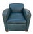 Thomas Callaway Art Deco Leather Club Chair. 1 of 2 available.