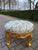 French Late 20c French Louis XVI Gold Damask Bench - 1 Pc For Sale - Image 3 of 11