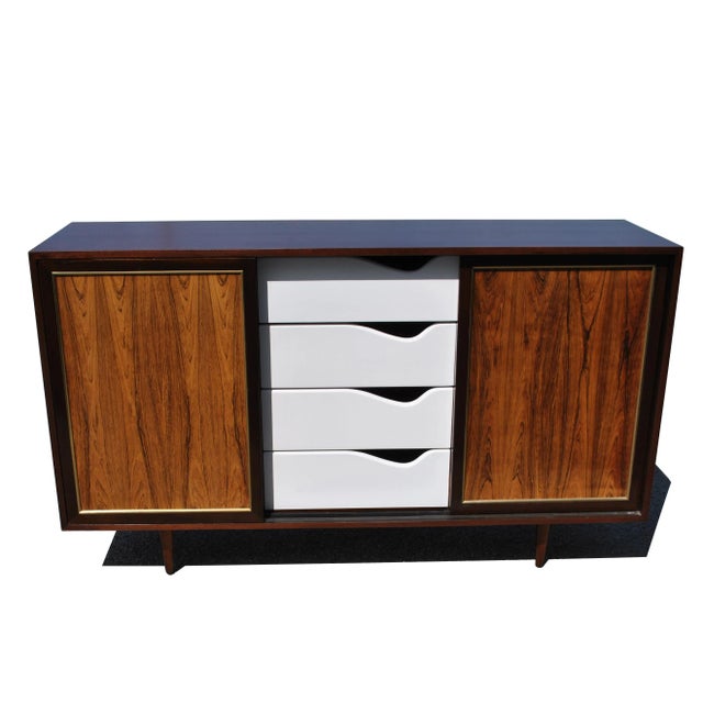 Mid 20th Century Vintage Rosewood Mahogany Harvey Probber Credenza For Sale - Image 5 of 13