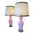 Pair of Late 19th Century French Opaline Lamps For Sale