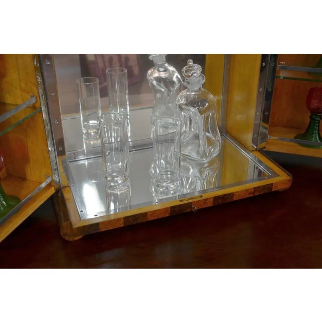 Art Deco Walnut Countertop Bar Cabinet from Albicocchi & Frediani, Italy, 1920s For Sale - Image 11 of 13