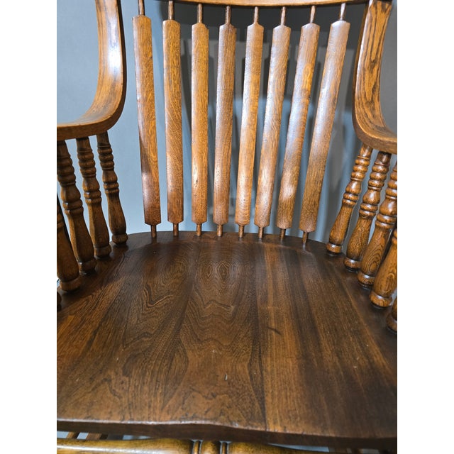 Auburn Early Pressed Back Rocker For Sale - Image 8 of 11