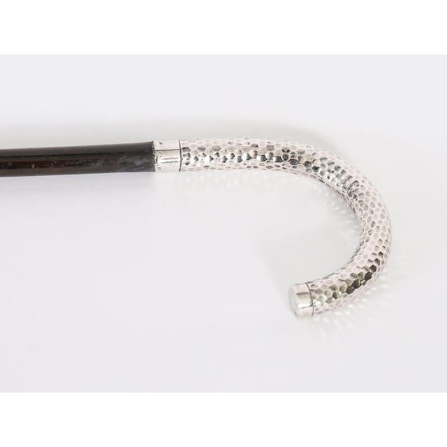 Antique French Silver Walking Cane Stick, 1890s For Sale - Image 4 of 9