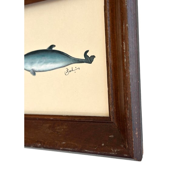 This cutest dolphin is delicately hand-painted in delicate layers of archival-quality acrylics and natural pigments. From...