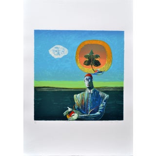 Luigi Rincicotti, I Dodici Mesi, April Lithograph For Sale