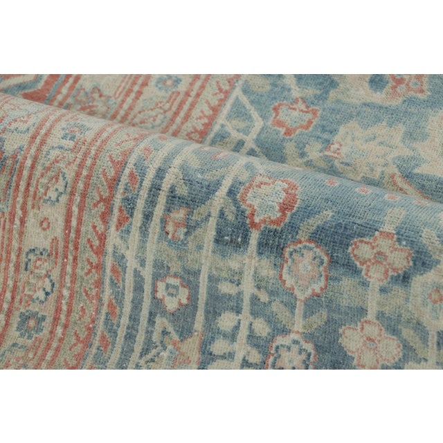 Oversized Antique Persian Sarouk in Blue With Geometric Patterns - Rug & Kilim For Sale In New York - Image 6 of 9