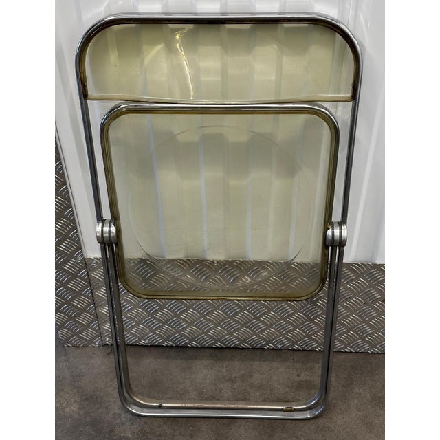 1970s Plia Folding Chairs attributed to Giancarlo Piretti for Castelli, Italy, 1970s, Set of 3 For Sale - Image 5 of 18