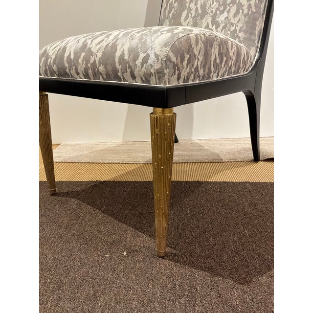 Wood Baker Jean-Louis Deniot Jasper Side Chairs - Pair. For Sale - Image 7 of 8