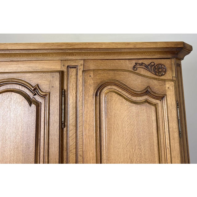 Vintage French Style Wardrobe in Oak For Sale - Image 10 of 13
