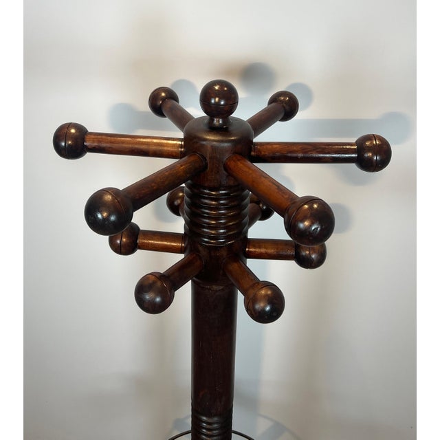 1950s 1950s Brutalist carved oak coat racks by Charles Dudouyt For Sale - Image 5 of 12