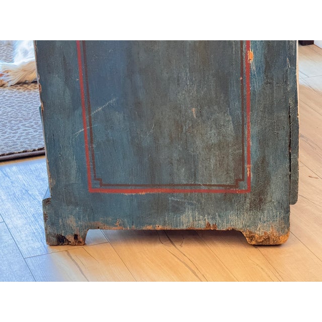 Wood Late 18th Century Northern European Painted Commode, Dated 1793 For Sale - Image 7 of 10