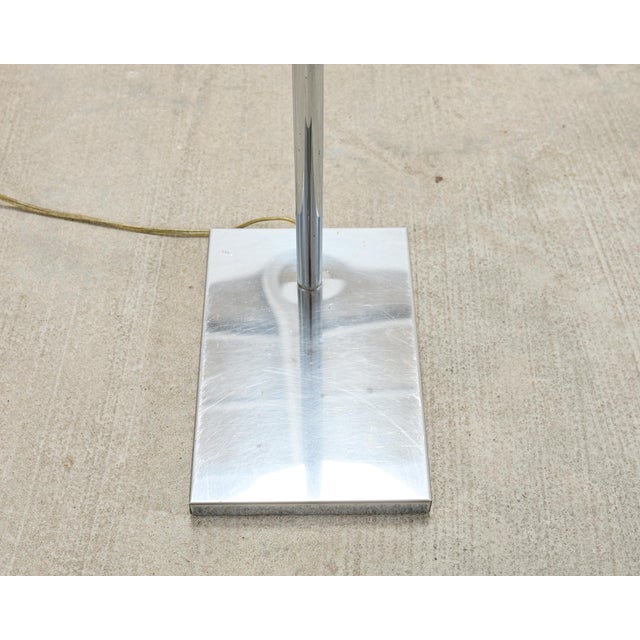 Mid 20th Century Koch & Lowy Omi Chromed Steel Adjustable Pharmacy Floor Lamp For Sale - Image 9 of 18