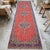 Traditional Ottoman Design Distressed Oushak Runner Rug Faded Colors Low Pile - 3'3″ X 12' For Sale - Image 4 of 15
