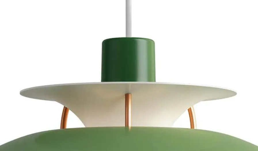 Poul Henningson Green PH5 Mini Pendant for Louis Poulsen | Chairish
