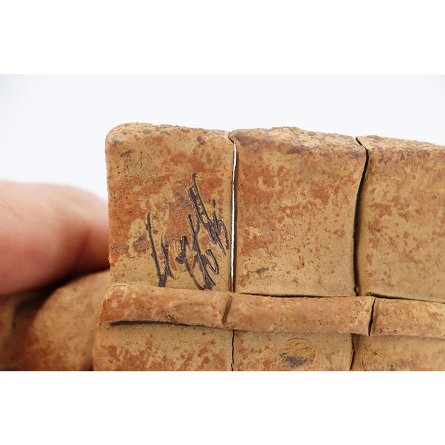 1950s Fishwife Basket Card Receiver or Trinket Tray, Earthenware, Portuguese For Sale - Image 12 of 17