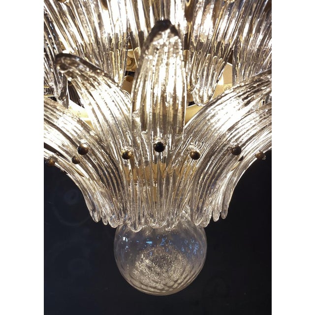 Gray Palmette Ceiling Light with Smoked Glasses, 1990s For Sale - Image 8 of 18