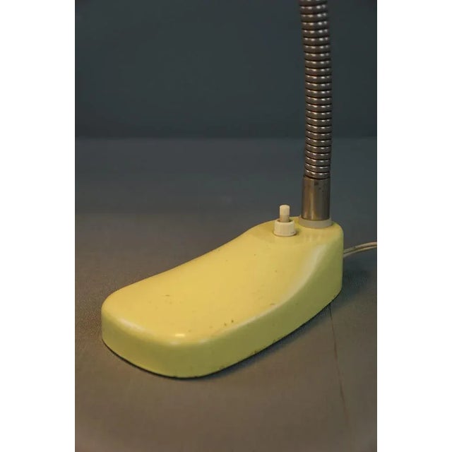 Vintage Yellow Metal Lamp/Desk Lamp, 1960s For Sale - Image 11 of 12