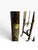 Vintage Pair of Hollywood Regency Style Wrought Iron Side End Tables With Heavy Octagonal Glass Tops For Sale - Image 10 of 12