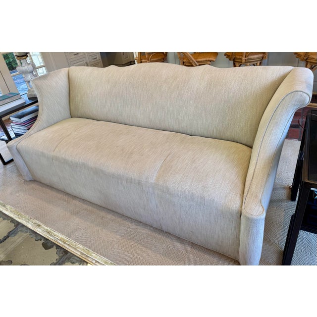 Upholstered Rolled Arm Sofa For Sale - Image 10 of 12