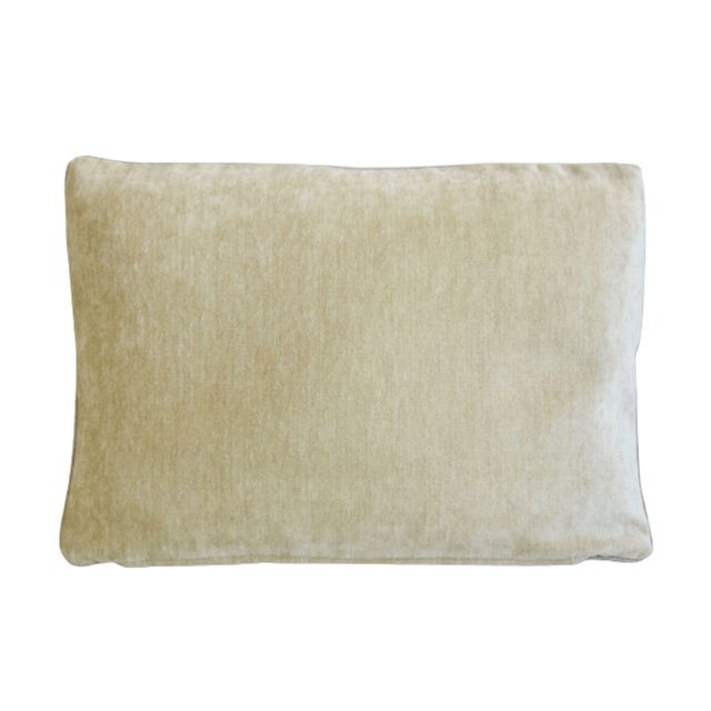 Early 21st Century Designer Kravet Couture Parisio Cut Velvet Feather/Down Pillow 23" X 17" For Sale - Image 5 of 6