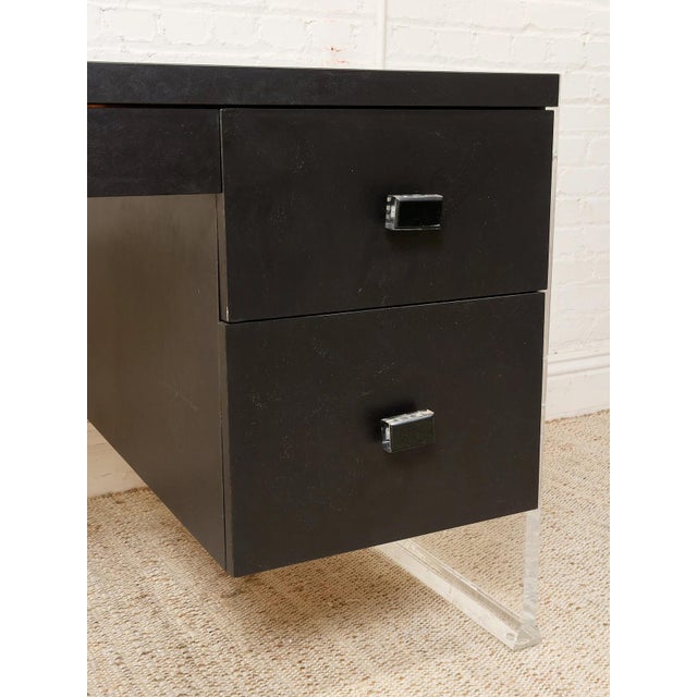 Mid 20th Century Lucite Desk For Sale In Los Angeles - Image 6 of 11