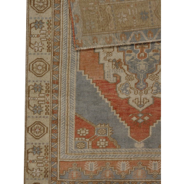 Textile Vintage Turkish Oushak Area Rug 3ft 10in X 5ft 6in For Sale - Image 7 of 8