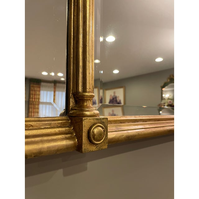 Friedman Brothers Large Traditional Gold Leaf Mirror For Sale - Image 12 of 12